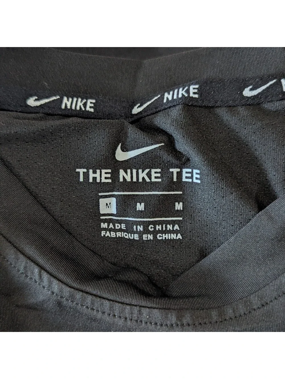 Nike Pro Women's Compression Shirt Black White Swoosh M NWOT Athletic Tagless